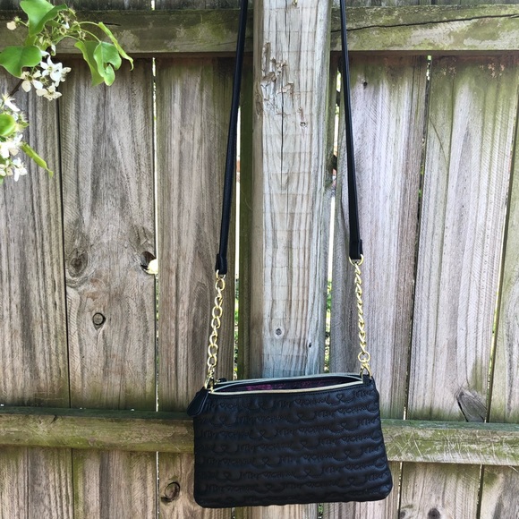 Betsey Johnson Double-Zip Cross-Body Purse - Picture 4 of 6